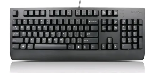 Lenovo Preferred Pro II černá / drátová klávesnice / CZ layout / 1x USB-A 2.0 / kabel 2m