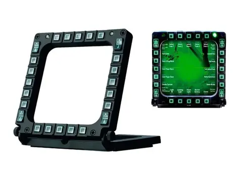 Thrustmaster navigační panely MFD Cougar Pack / replika US Air Force F-16 MFD / 20 tlačítek / 2x LED
