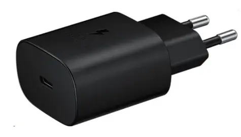 SAMSUNG Napájecí adaptér s rychlonabíjením (25W) bez kabelu černá - bulk balení / USB-C / 3A 