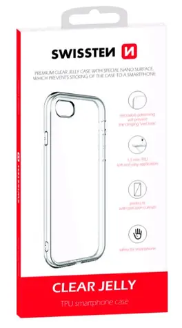 SWISSTEN CLEAR JELLY pouzdro pro HUAWEI P SMART 2021 transparentní