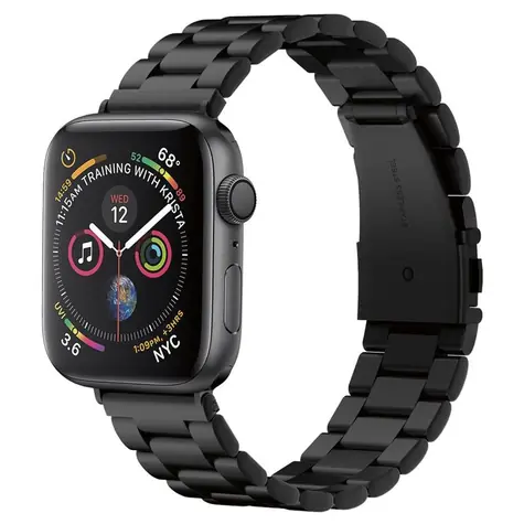 Spigen Modern Fit nerezový řemínek Apple Watch 44 & 42 mm černá