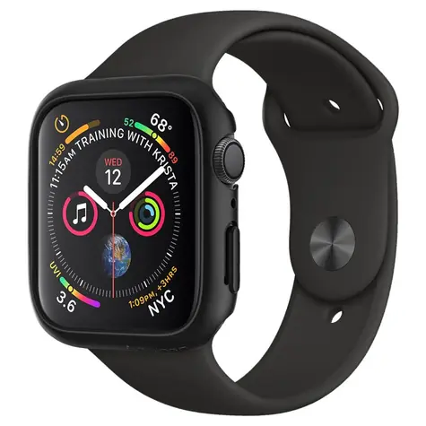 Spigen Thin Fit ochranný kryt pro Apple Watch 6 & SE & 5 & 4 44 mm černá