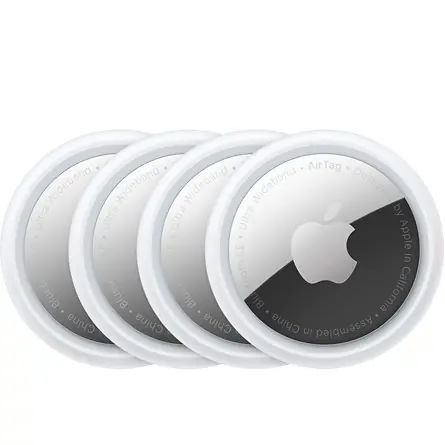 Apple Airtag 4ks / Bluetooth lokalizační čip / Bluetooth / UWB / IP67