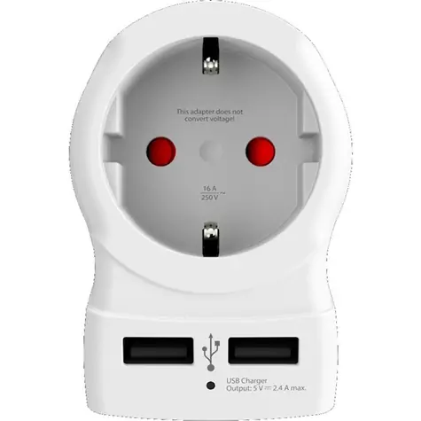SKROSS PA28USB cestovní adaptér UK USB pro použití ve Velké Británii vč. 2x USB 2400mA