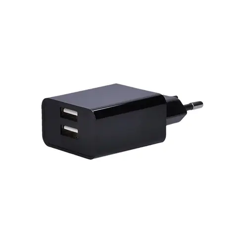 Solight DC48A USB nabíjecí adaptér černá / 2x USB / 3100mA max. / AC 230V