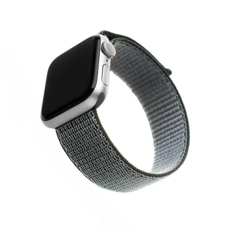 FIXED Nylon Strap Nylonový řemínek pro Apple Watch 40mm & Watch 38mm olivová