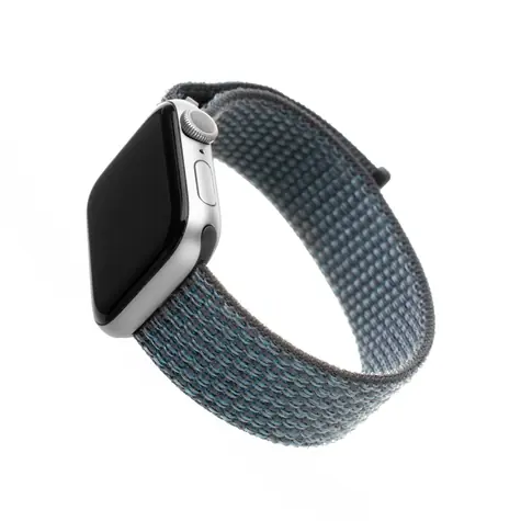 FIXED Nylon Strap Nylonový řemínek pro Apple Watch 40mm & Watch 38mm temně šedá