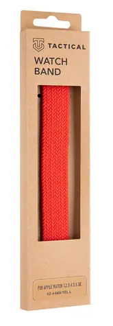 Tactical 773 Pletený Převlékací Řemínek pro Watch 42 & 44mm vel. L červená