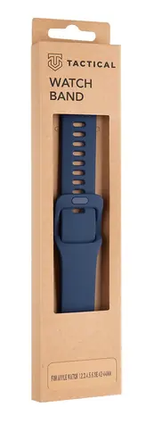 Tactical 795 Silikonový Řemínek s Přezkou pro Apple Watch 42 & 44mm Night modrá