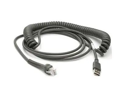 ZEBRA USB kabel  (CBA-U29-C15ZBR) / kroucený / stíněný / 4.6m