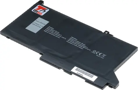 T6 Power Baterie pro Dell Latitude 7280 & 7290 & 7380 & 7390 & 7480 & 7490 (3600 mAh) / Li-pol / 3 články / 3600 mAh