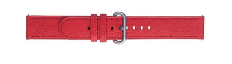 SAMSUNG LeatherBand Kožený řemínek 20mm pro Galaxy Watch Active 2 červená