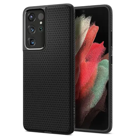 Spigen Liquid Air ochranný kryt pro Samsung Galaxy S21 Ultra černá