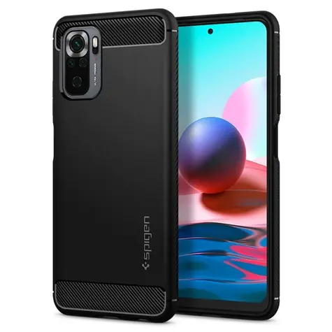 Spigen Rugged Armor pouzdro pro Xiaomi Redmi Note 10 & 10S černá