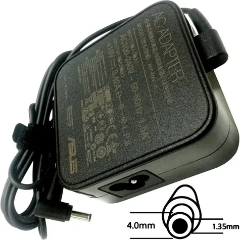 ASUS originální adaptér 65W 19V (4.0 x 1.35mm) černá / pro notebooky Asus / EU plug