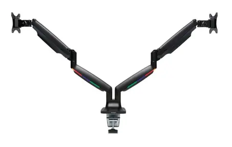 Kensington Rameno na dva monitory SmartFit černá / až 9 kg / 170–505 mm / nastavení výšky jedním dotykem