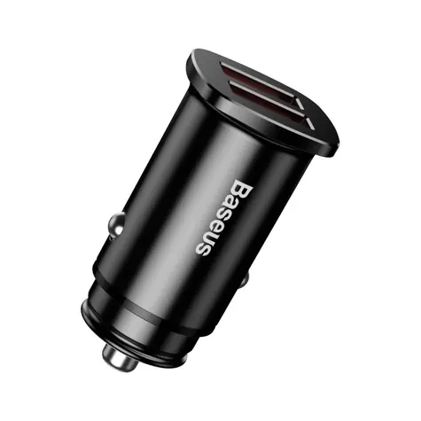 Baseus CCALL-DS01 Square Dual USB QC3.0 nabíječka do auta černá / 30W / 2x USB-A / do autozapalovače