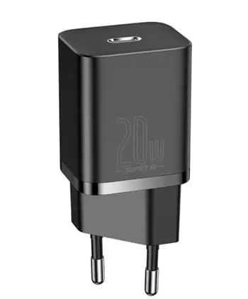 Baseus CCSUP-B01 Super Si Quick Charger USB-C 20W černá / 5V / 3A