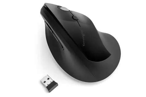 Kensington Pro Fit Ergo Vertical Wireless Mouse černá / vertikální bezdrátová myš / 1600 DPI / 6 tlačítek 