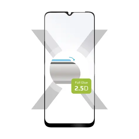 FIXED Full-Cover Ochranné tvrzené sklo pro Samsung Galaxy A22 5G černá / lepení přes celý displej