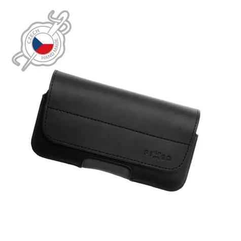 FIXED Posh Horizontální kožené pouzdro se zavíráním velikost 6XL černá