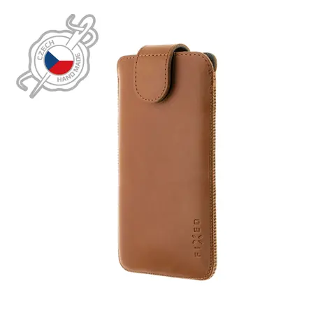 FIXED Posh Kožené pouzdro velikost 5XL (FIXPOM2-BRW-5XL) hnědá