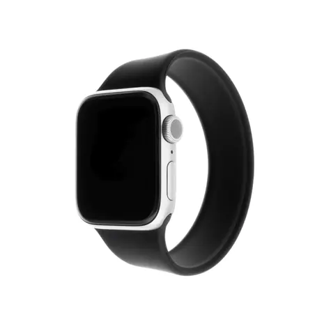FIXED Silicone Strap Elastický silikonový řemínek pro Apple Watch 38 & 40mm velikost XS černá