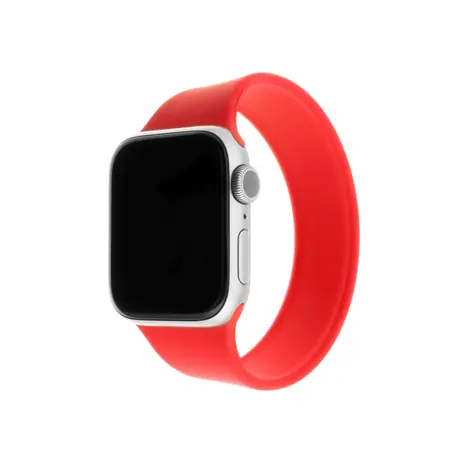 FIXED Silicone Strap Elastický silikonový řemínek pro Apple Watch 38 & 40mm velikost XS červená