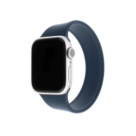 FIXED Silicone Strap Elastický silikonový řemínek pro Apple Watch 42 & 44mm velikost S modrá