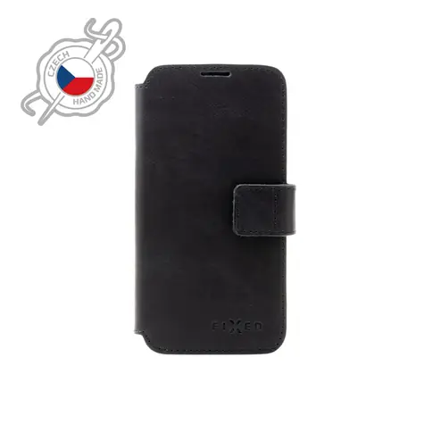 FIXED ProFit Kožené pouzdro typu kniha pro Apple iPhone 7 & 8 & SE (2020) černá