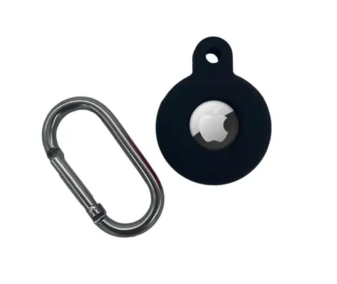CPA Silikonové pouzdro s háčkem pro Apple AirTag černá