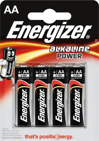 Energizer alkalická baterie AA LR6 Mignon 1.5V  4 ks