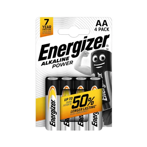 Energizer alkalická baterie AA LR6 Mignon 1.5V  4 ks