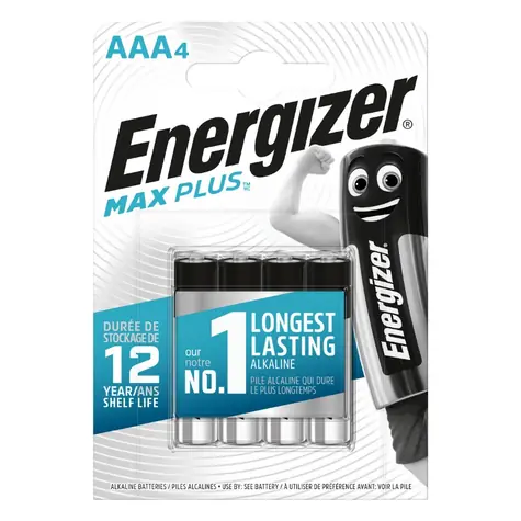 Energizer MAX Plus Baterie- Mikrotužka AAA 4 ks