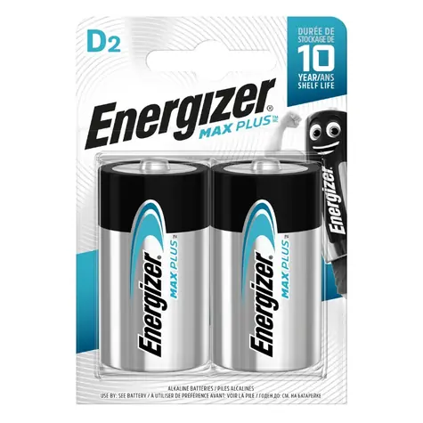 Energizer MAX Plus Baterie -  Velký monočlánek D 2 ks