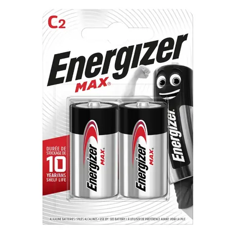 Energizer MAX Baterie -  Malý monočlánek C 2 ks