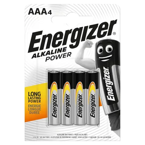 Energizer Alkaline Power Baterie - Mikrotužka AAA 4 ks