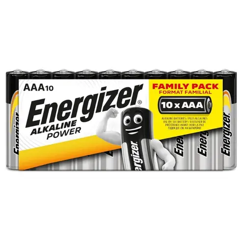 Energizer Alkaline Power Baterie - Mikrotužka AAA Family Pack 10 ks