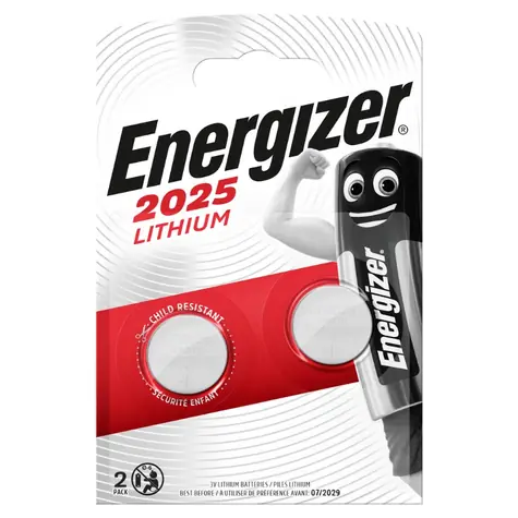 Energizer Lithiová knoflíková baterie - CR2025 2 ks