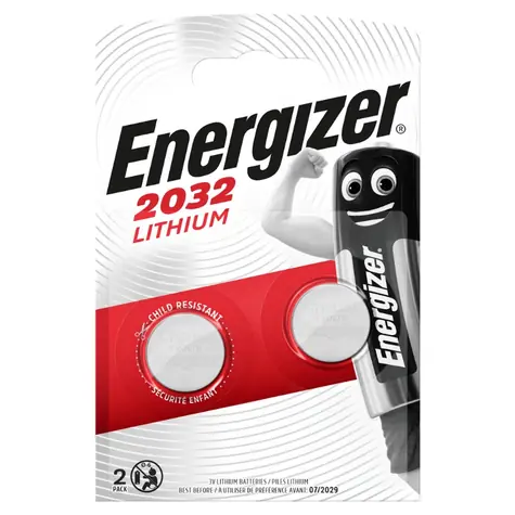 Energizer Lithiová knoflíková baterie - CR2032 2 ks