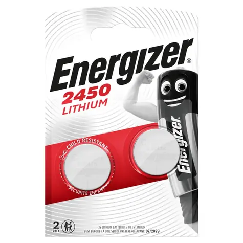Energizer Lithiová knoflíková baterie - CR2450 2 ks