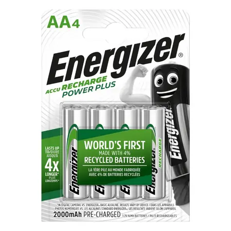 Energizer POWER PLUS Nabíjecí baterie - AA - 2000 mAh 4 ks
