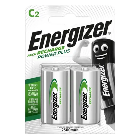 Energizer POWER PLUS Nabíjecí baterie - C - 2500 mAh 2 ks