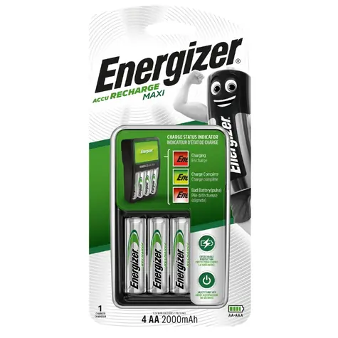 Energizer nabíječka - Maxi + 4xAA Power Plus 2000 mAh