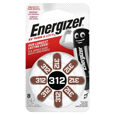Energizer baterie do naslouchadel - 312 DP (PR41) 8 ks