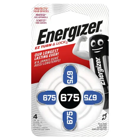Energizer baterie do naslouchadel - 675 DP (PR44) 4 ks