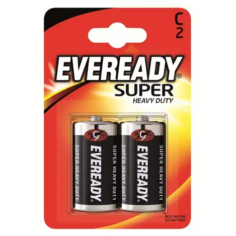 Eveready Super Baterie - Malý monočlánek C 2 ks (blistr)