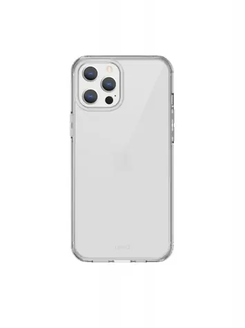 Uniq Hybrid Air Fender Antimicrobial pouzdro pro Apple iPhone 12 Pro Max NUDE (transparentní)