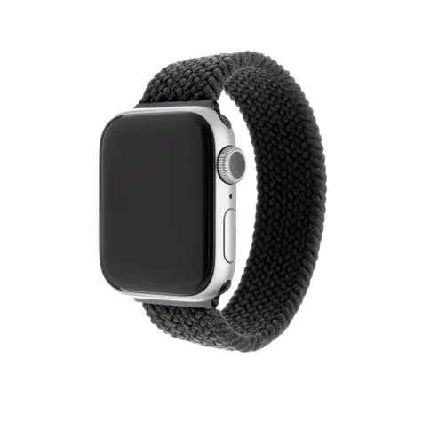 FIXED Nylon Strap Elastický nylonový řemínek pro Apple Watch 38 & 40mm velikost S černá