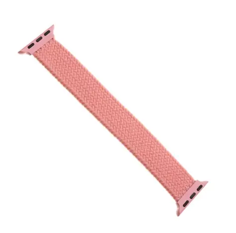 FIXED Nylon Strap Elastický nylonový řemínek pro Apple Watch 42 & 44mm velikost S růžová